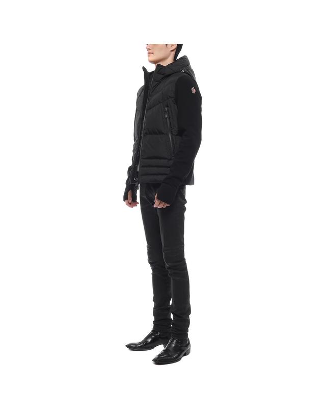 몽클레어 24FW 남성 그레노블 로고 믹스 패딩 점퍼 (8G00031 80093 999 24F) 착용컷