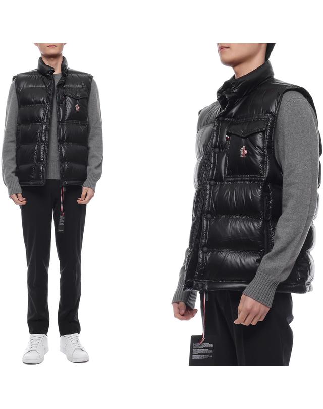 몽클레어 25SS 남성 NANTU 다운 베스트 (NANTU 1A00021 597X6 999 25S) 착용컷
