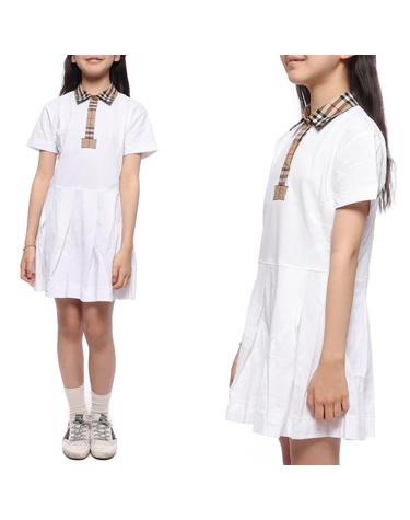23SS 빈티지 체크 피케 원피스 (8053562 WHITE 23S)