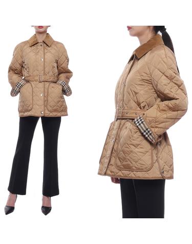 24SS 여성 코듀로이 다이아몬드 퀼팅 재킷 (8071842 ARCHIVE BEIGE 24S)