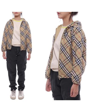 24FW 리버시블 체크 재킷 (8088511 SAND 24F)