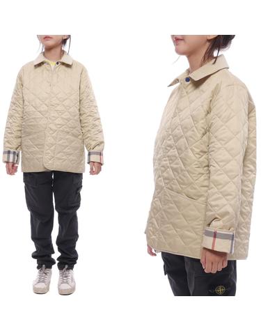 24FW 코듀로이 다이아몬드 퀼팅 재킷 (8092457 PALE STONE 24F)