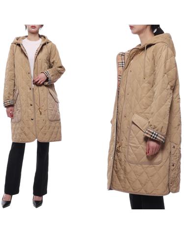 24FW 여성 록스비 퀼팅 후드 코트 (8096352 ARCHIVE BEIGE 24F)