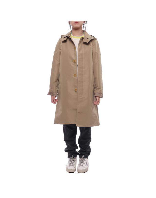 버버리 24FW 후드 카 코트 (8096185 CAMEL 24F) 착용컷