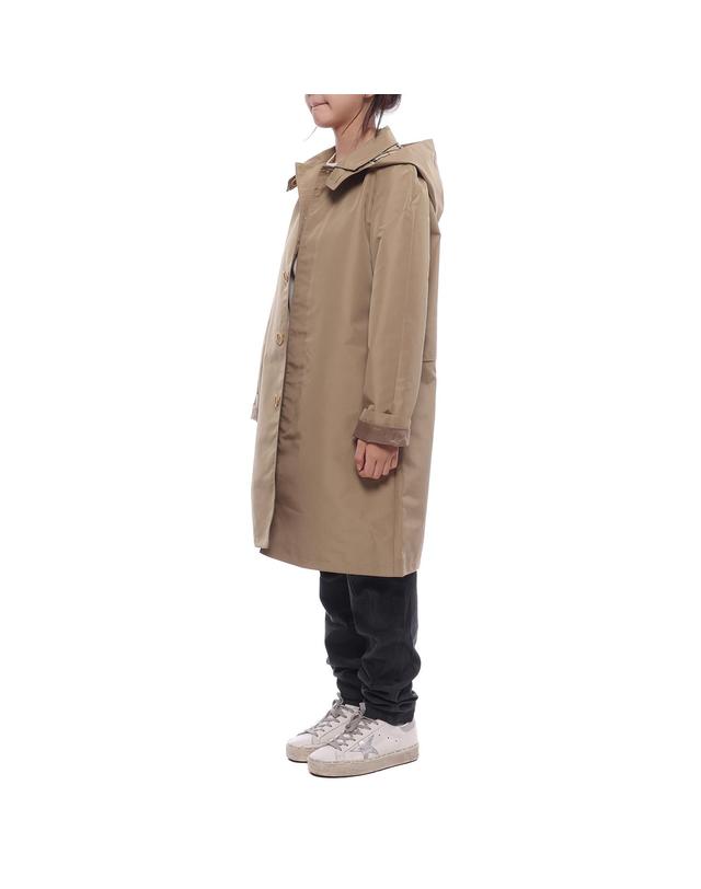 버버리 24FW 후드 카 코트 (8096185 CAMEL 24F) 착용컷