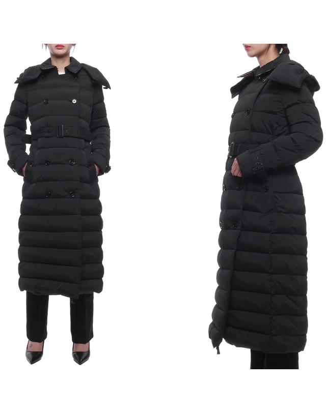 버버리 24FW 여성 애쉬윅 후드 롱패딩 (8096365 BLACK 24F) 착용컷