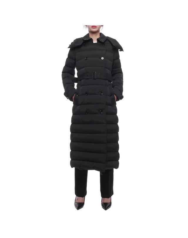 버버리 24FW 여성 애쉬윅 후드 롱패딩 (8096365 BLACK 24F) 착용컷