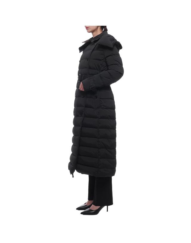 버버리 24FW 여성 애쉬윅 후드 롱패딩 (8096365 BLACK 24F) 착용컷