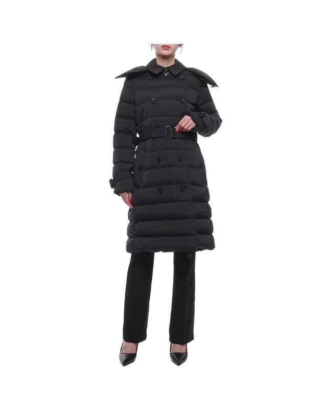 버버리 24FW 여성 애쉬윅 후드 롱패딩 (8096357 BLACK 24F) 착용컷