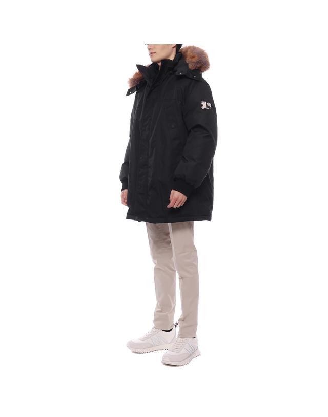 버버리 24FW 남성 EKD 아플리케 다운 롱패딩 (8091561 BLACK 24F) 착용컷