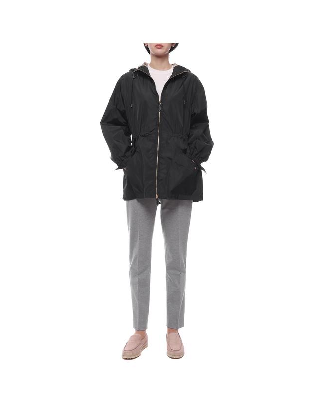 버버리 25SS 여성 나일론 후드 재킷 (8042901 BLACK 25S) 착용컷
