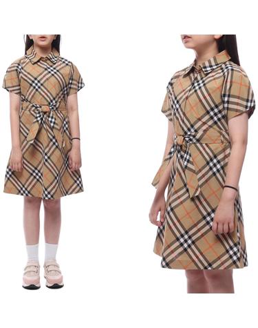 25SS 체크 셔츠 원피스 (8090538 SAND 25S)
