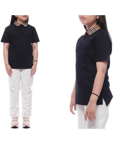 25SS 체크 카라 폴로 반팔티셔츠 (8105570 BLACK 25S)