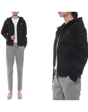 25FW 여성 EKD 자수 후드집업 (8111669 BLACK 25F)