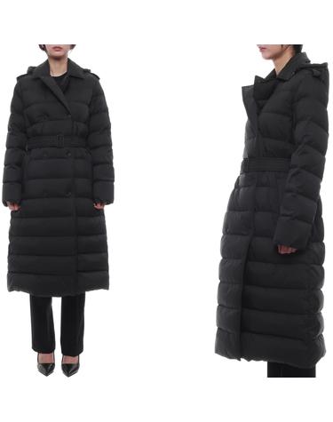 25FW 여성 나일론 후드 롱패딩 (8110316 BLACK 25F)