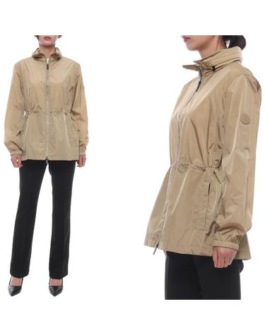26SS 여성 체크 나일론 점퍼 (8113107 FLAX BEIGE 26S)