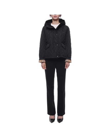 26FW 여성 퀼팅 후드 크롭 재킷 (8110329 BLACK 26F)