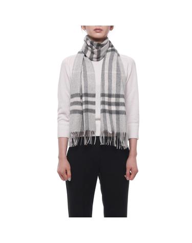 26FW 여성 체크 캐시미어 머플러 (8112637 MITTEN GREY W 26F)