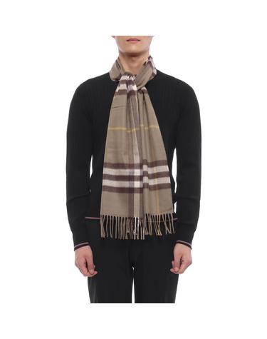 26FW 남성 체크 캐시미어 머플러 (8112647 VOLE BROWN M 26F)