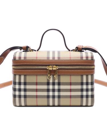 26FW 여성 체크 베니티 토트숄더백 (8120525 VINTAGE CHECK BRIAR BROWN 26F)