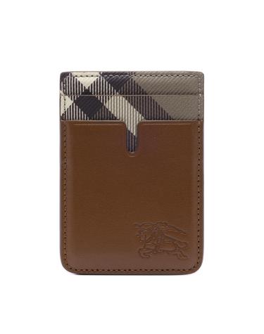 26FW 남성 체크 마그네틱 카드지갑 (8127570 FINCH BROWN HAZEL 26F)