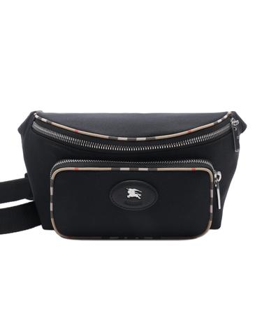 26FW 남성 체크 트리밍 벨트백 (8127568 BLACK 26F)