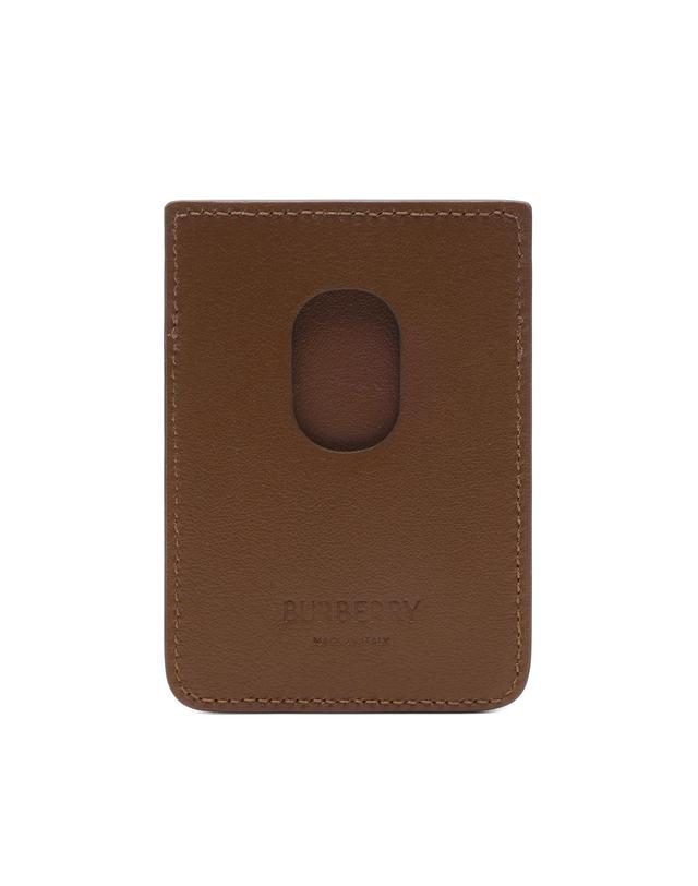 버버리 26FW 남성 체크 마그네틱 카드지갑 (8127570 FINCH BROWN HAZEL 26F) 착용컷
