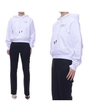20FW 여성 클립 크롭 후드 티셔츠 (OWBB016E20FLE001_0110_20F)