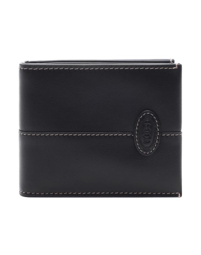 토즈 25FW 남성 스탬핑 로고 반지갑 (XAMDBSC8300 UPP B999 25F) 착용컷