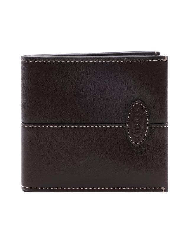 토즈 25FW 남성 스탬핑 로고 반지갑 (XAMDBSC8300 UPP S611 25F) 착용컷