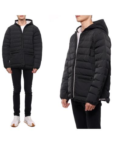 23FW 남성 폴리 트윌 후드 패딩 (MJD105X 07259 015 23F)