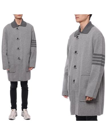 23FW 남성 밀라노 스티치 보일 울 카코트 (MKJ106A Y1019 055 23F)