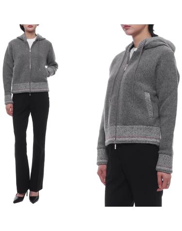 24FW 여성 울 플리스 후드집업 (FJT349A J0100 055 24F)