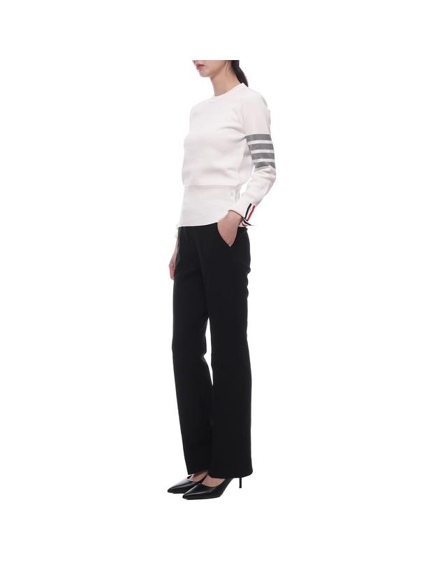 톰브라운 24FW 여성 밀라노 스티치 니트 (FKA239A 00219 100 24F) 착용컷
