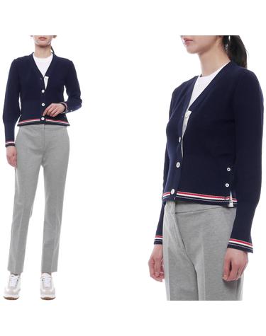 25SS 여성 클래식 코튼 브이넥 가디건 (FKC641A Y3030 415 25S)