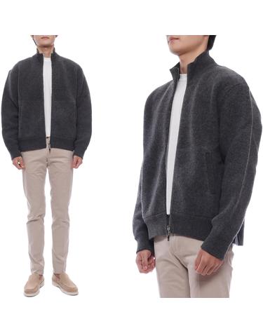 25FW 남성 울 플리스 집업 재킷 (MJT526A J0100 015 25F)