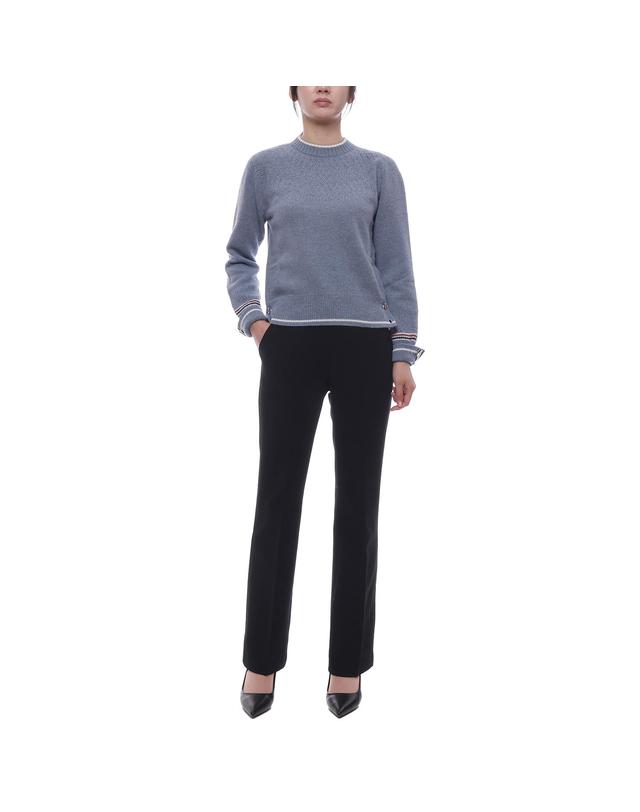 톰브라운 25FW 여성 포인텔 페어 아일 울 니트 (FKA509A Y1029 440 25F) 착용컷