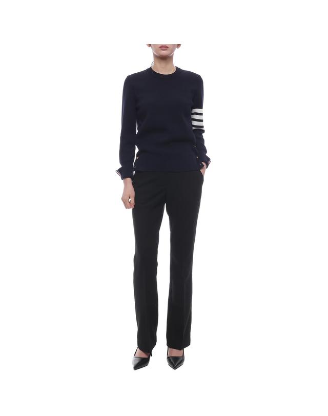 톰브라운 25FW 여성 밀라노 스티치 울 니트 (FKA239A 00014 415 25F) 착용컷