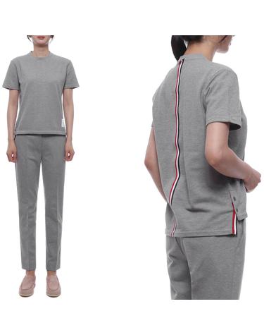 26SS 여성 센터백 스트라이프 반팔티셔츠 (FJS013A 00050 055 26S)