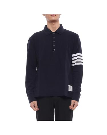26FW 남성 사선 스트라이프 폴로 긴팔티셔츠 (MJP137G 07976 415 26F)