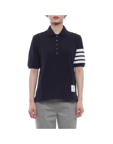 26FW 여성 사선 스트라이프 폴로 반팔티셔츠 (FJP052G 07976 415 26F)