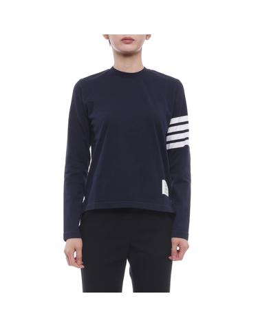 26FW 여성 사선 스트라이프 긴팔티셔츠 (FJS103G 07862 415 26F)