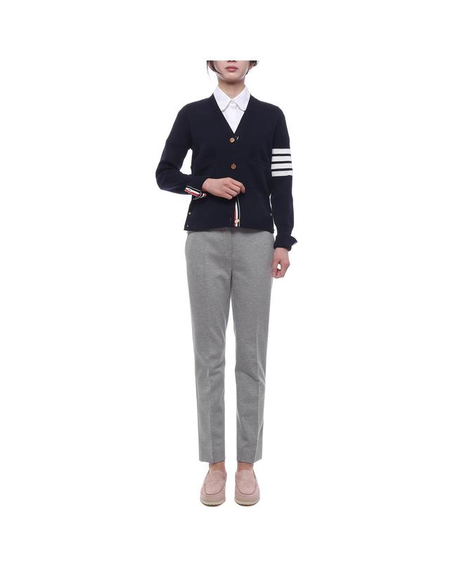 톰브라운 26SS 여성 밀라노 스티치 울 가디건 (FKC207A 00014 415 26S) 착용컷