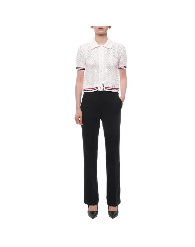 톰브라운 26SS 여성 헥터 포인텔 가디건 (FKC694A Y3062 100 26S) 착용컷