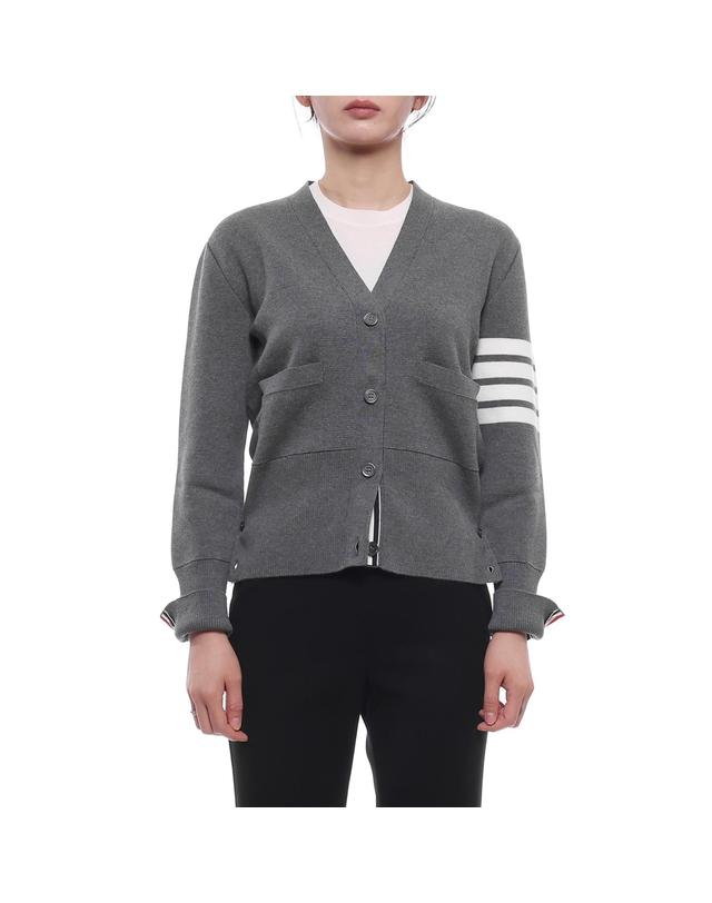 톰브라운 26FW 여성 밀라노 스티치 울 가디건 (FKC207A 00014 035 26F) 착용컷