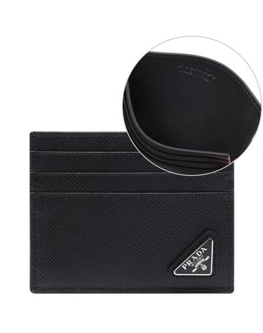 26SS 남성 사피아노 삼각로고 카드지갑 (2MC223 QHH F0002 26S)