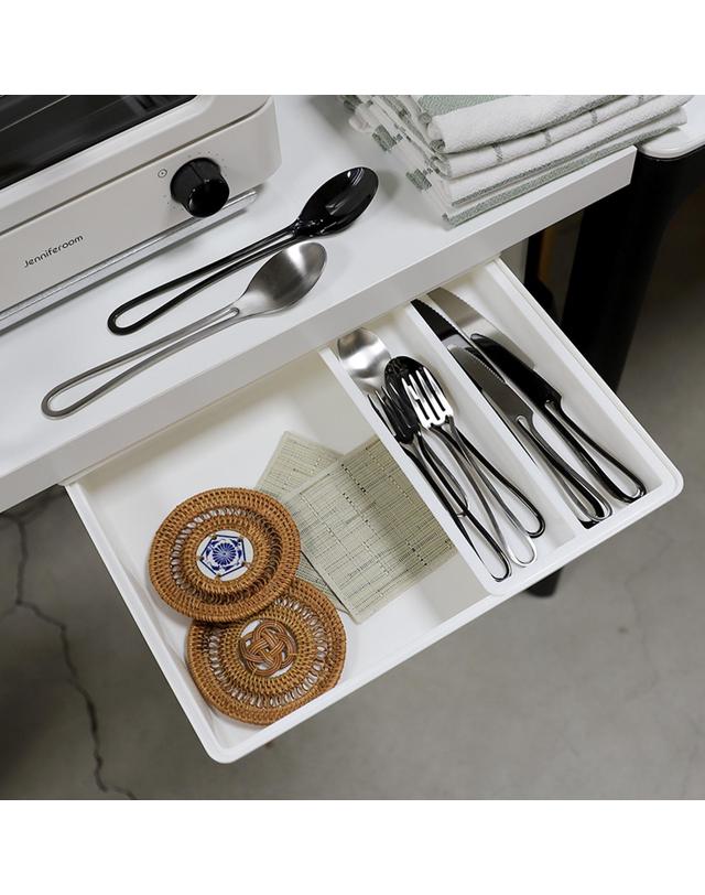 아토소 아토소 슬라이딩 방법 플라스틱 리빙박스 서랍형 정리함 펜트리 팬트리 책상 옷장 칸막이 수납함 착용컷