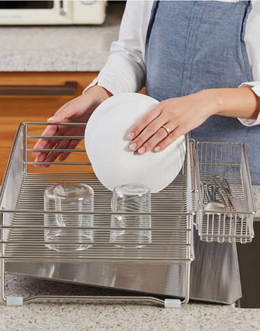 밧드야 18-8 풀스텐 식기건조대 (A형 식기건조대 NEW+풀스텐수저통)