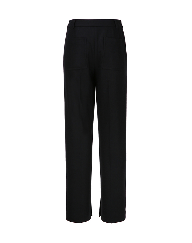 아떼 바네사브루노 여성 블랙 단색 울 팬츠 착용컷