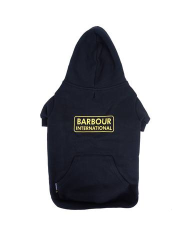 블랙 B.Intl Hooded Dog 코트
